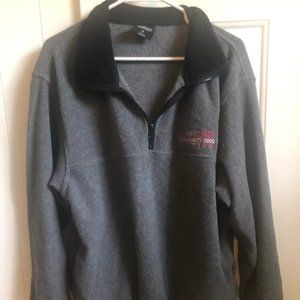 Fleece Collared pullover sweatshirt